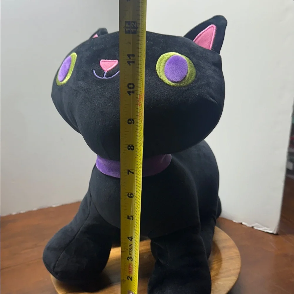 Pop! Black Cat Velvet Plush Stuffed Animal w/ Purple Halloween